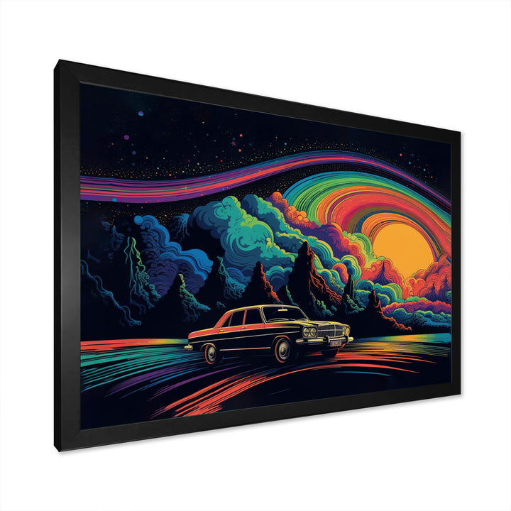 Black And Blue The Art Of Muscle - Cars American Muscle Canvas Wall Art