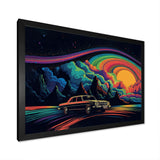 Black And Blue The Art Of Muscle - Cars American Muscle Canvas Wall Art