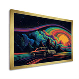 Black And Blue The Art Of Muscle - Cars American Muscle Canvas Wall Art