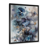 Blue And Flowers Bouquet Interpretation - Floral Canvas Wall Art