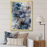 Blue And Flowers Bouquet Interpretation - Floral Canvas Wall Art