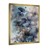 Blue And Flowers Bouquet Interpretation - Floral Canvas Wall Art