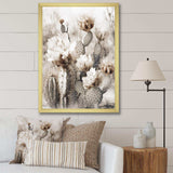 Cream Desert Cactus - Floral Canvas Wall Art