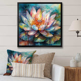 Pink Lotus Floral Dreams II - Floral Canvas Wall Art