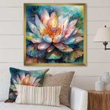 Pink Lotus Floral Dreams II - Floral Canvas Wall Art