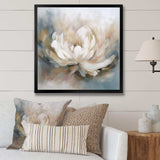 White Lotus Floral Melodies - Floral Canvas Wall Art