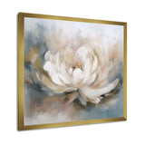 White Lotus Floral Melodies - Floral Canvas Wall Art