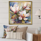 Pink Magnolia Symphony III - Floral Canvas Wall Art