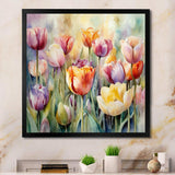 Garden Of Tulips - Floral Canvas Wall Art