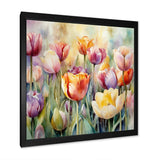 Garden Of Tulips - Floral Canvas Wall Art