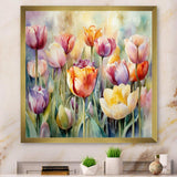 Garden Of Tulips - Floral Canvas Wall Art