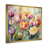 Garden Of Tulips - Floral Canvas Wall Art