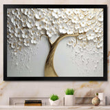 White Orchid Tree Garden Of Branches V - Landscapes Canvas Wall Art