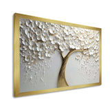 White Orchid Tree Garden Of Branches V - Landscapes Canvas Wall Art