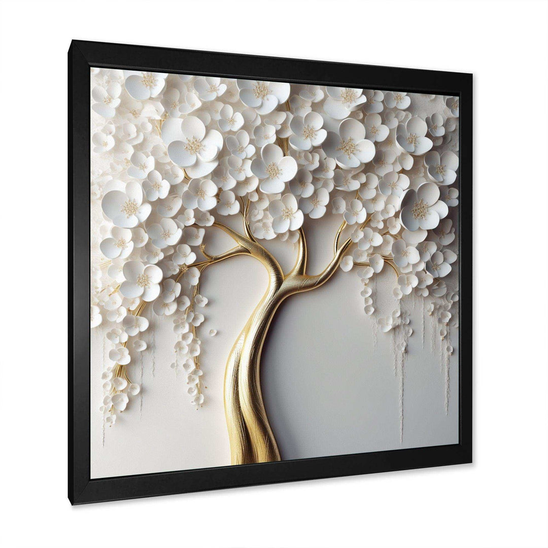 IDesignart White Orchid Tree Garden Of Branches VII - Landscapes Canvas Wall Art