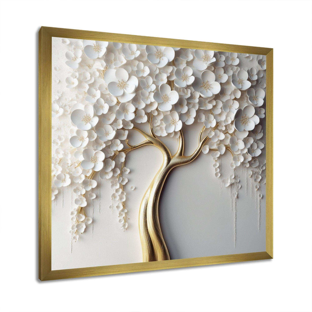 IDesignart White Orchid Tree Garden Of Branches VII - Landscapes Canvas Wall Art