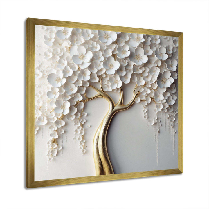 IDesignart White Orchid Tree Garden Of Branches VII - Landscapes Canvas Wall Art