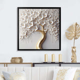 White Orchid Tree Garden Of Branches VIII - Landscapes Canvas Wall Art