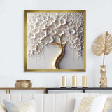 White Orchid Tree Garden Of Branches VIII - Landscapes Canvas Wall Art