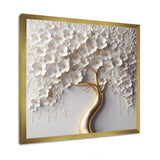 White Orchid Tree Garden Of Branches VIII - Landscapes Canvas Wall Art