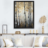 Birch Tree Forest Wonderland V - Landscapes Canvas Wall Art