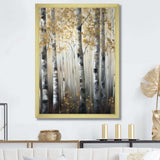 Birch Tree Forest Wonderland V - Landscapes Canvas Wall Art