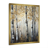 Birch Tree Forest Wonderland V - Landscapes Canvas Wall Art