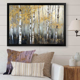 Birch Tree Dense Forest I - Landscapes Canvas Wall Art