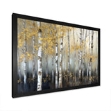 Birch Tree Dense Forest I - Landscapes Canvas Wall Art