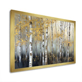 Birch Tree Dense Forest I - Landscapes Canvas Wall Art