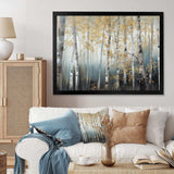 Birch Tree Dense Forest V - Landscapes Canvas Wall Art