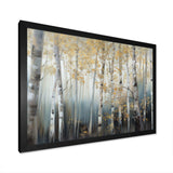 Birch Tree Dense Forest V - Landscapes Canvas Wall Art