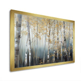 Birch Tree Dense Forest V - Landscapes Canvas Wall Art