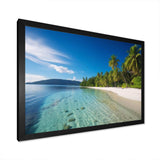 Ocean Blue Paradise - Landscapes Canvas Wall Art