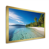 Ocean Blue Paradise - Landscapes Canvas Wall Art