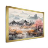 Golden Whispers Of Japon II - Landscapes Canvas Wall Art