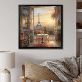 Beautiful Eiffel Tower In Paris II - Cityscapes Canvas Wall Art