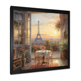 Beautiful Eiffel Tower In Paris II - Cityscapes Canvas Wall Art