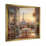 Beautiful Eiffel Tower In Paris II - Cityscapes Canvas Wall Art