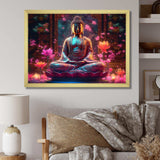 Starlight Buddha I - Spiritual Canvas Wall Art