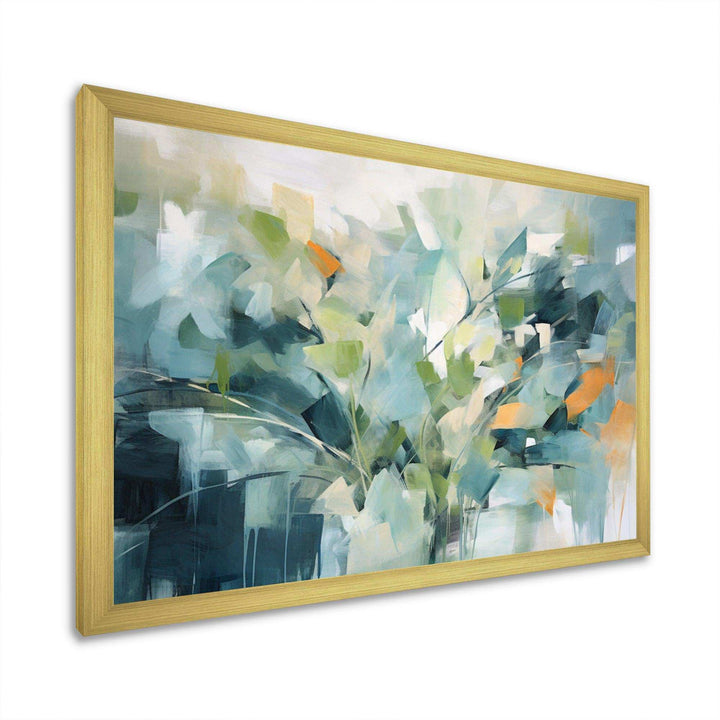Blue Botanical Garden III - Abstract Canvas Wall Art