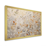 Beige Botanical Impressions I - Abstract Canvas Wall Art