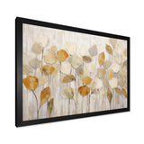 Beige Botanical Impressions II - Abstract Canvas Wall Art