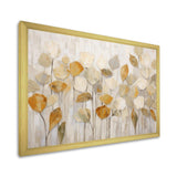 Beige Botanical Impressions II - Abstract Canvas Wall Art