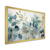 Blue Botanical Rhythms II - Abstract Canvas Wall Art