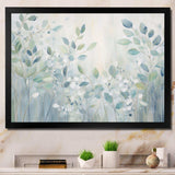 Blue Botanical Rhythms IV - Abstract Canvas Wall Art