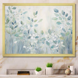 Blue Botanical Rhythms IV - Abstract Canvas Wall Art