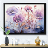 Purple Mystical Blooms II - Abstract Canvas Wall Art