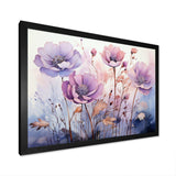 Purple Mystical Blooms II - Abstract Canvas Wall Art