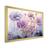 Purple Mystical Blooms II - Abstract Canvas Wall Art